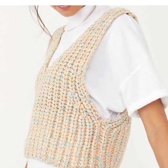 XS Free People Reversible Sweater Vest - Picture 1 of 8
